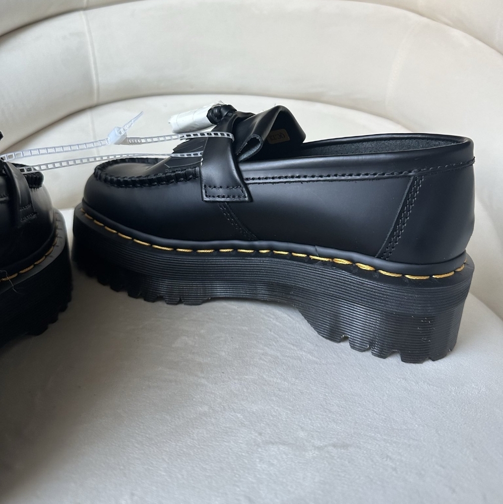 Dr Martens Adrian Bex Smooth Leather Platform Tassel Loafers Shoe Women’s Size 8 - Picture 7 of 10